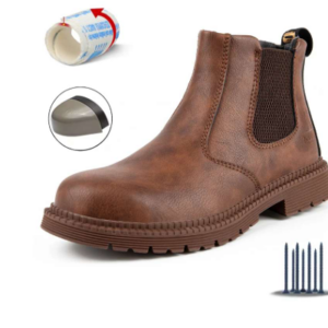 Executive Slip-On Safety Boot - Brown