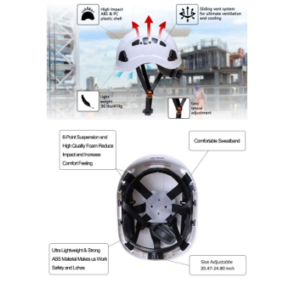 6-Point Work at Height Safety Helmet