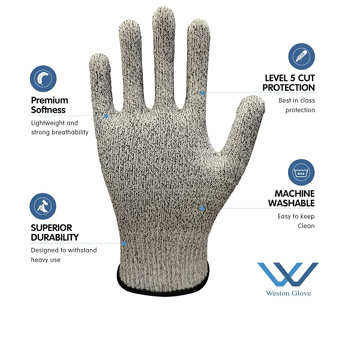Level 5 Cut-Resistant Safety Gloves