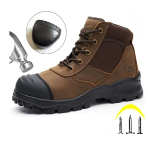 Mid-Cut Full-Grain Leather Safety Boot